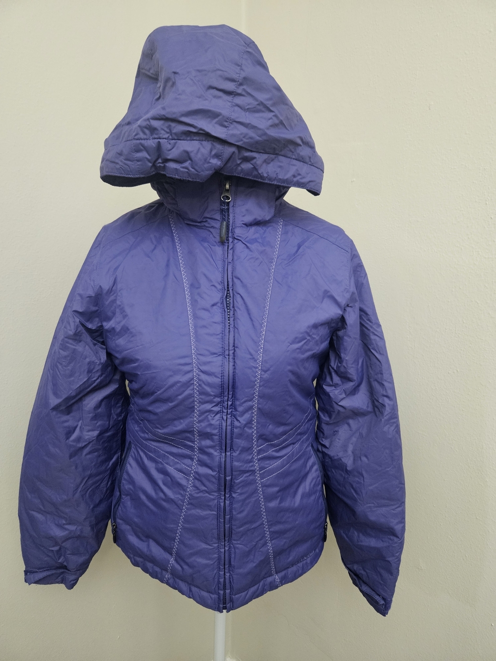 L.L. Bean Kids Hooded Purple Puffer Jacket
